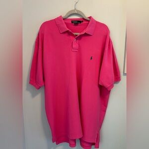 Polo Ralph Lauren Polo Shirt Mens XXL Pink Short Sleeve Cotton Golf